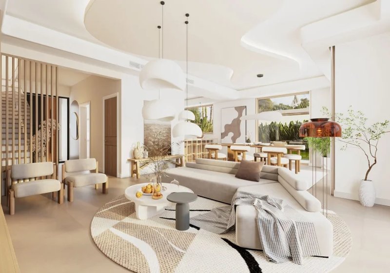 Coral two-storey villa with 3 bedrooms and a swimming pool in Chalong, Phuket in the Mutti Family Villas complex