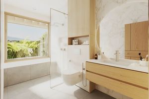 Coral two-storey villa with 3 bedrooms and a swimming pool in Chalong, Phuket in the Mutti Family Villas complex