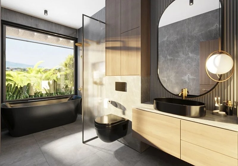 Coral two-storey villa with 3 bedrooms and a swimming pool in Chalong, Phuket in the Mutti Family Villas complex