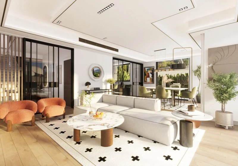 Coral two-storey villa with 3 bedrooms and a swimming pool in Chalong, Phuket in the Mutti Family Villas complex