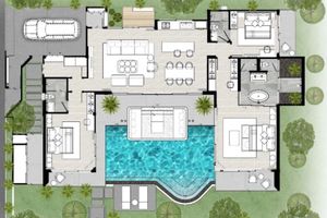 3 Bedroom Villa with private pool near Bang Tao, Phuket at Botanica Louvre