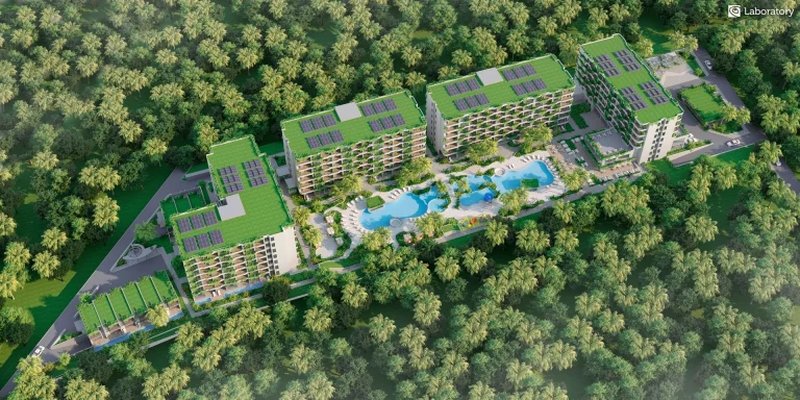 Apartment with Terrace and Private pool in Bang Tao, Phuket in Layan Green Park