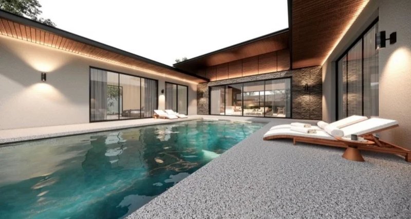 4 Bedroom villa with pool next to the sea in Chalong area, Phuket at Sea Central Villa