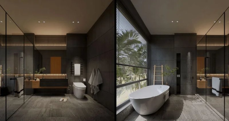 4 Bedroom villa with pool next to the sea in Chalong area, Phuket at Sea Central Villa