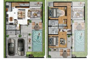 Two-storey villa with 2 bedrooms and pool in Rawai, Phuket at WamDom Villas Rawai