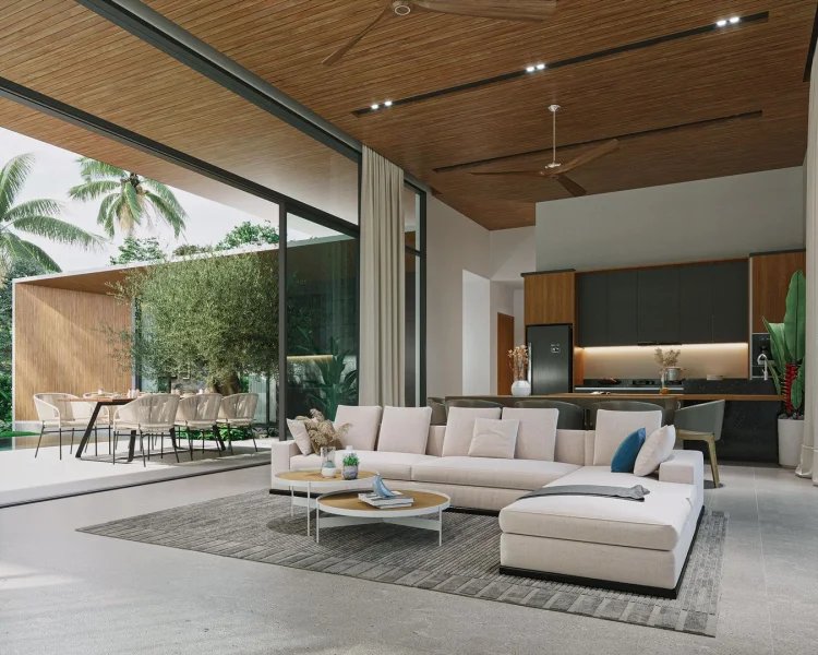 3 Bedroom Spring Villa with Private pool in Talang Area, Phuket at Botanica Four Seasons