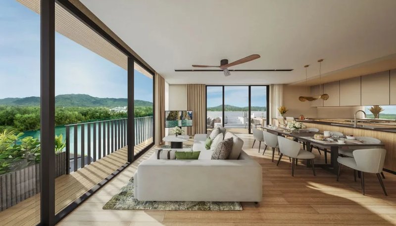 3 Bedroom Apartment next to the Lagoon, Phuket at Laguna Lakelands Waterside Residences