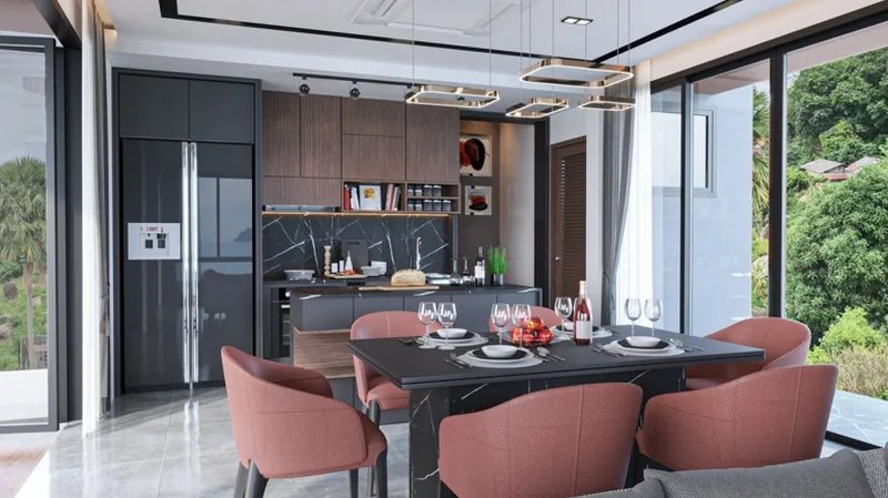 วิลล่าพร้อมสระว่ายน้ำส่วนตัวและวิวทะเลแบบพาโนรามาในพื้นที่กะรน,ภูเก็ตที่ไฮวันซีวิววิลล่าแอนด์การ์เด้น