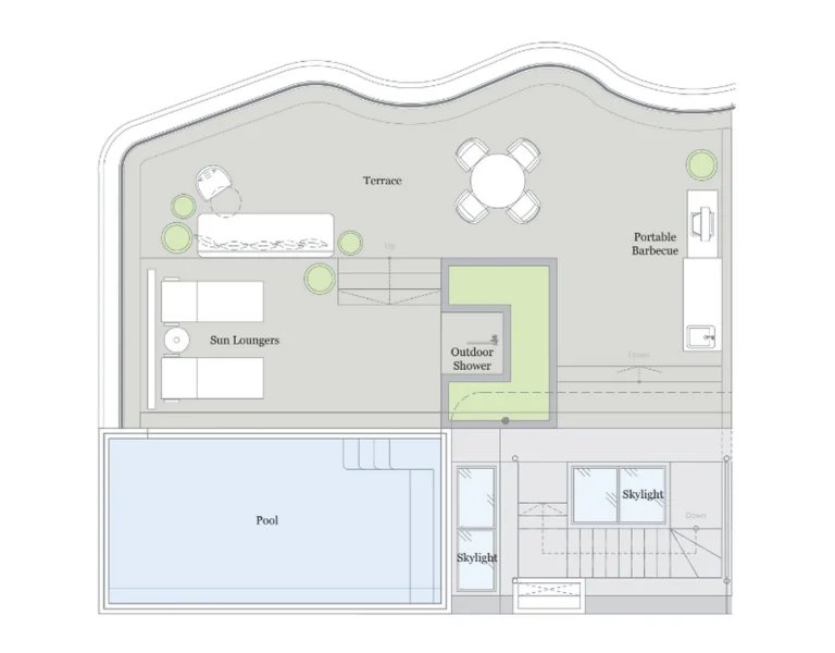 Duplex penthouse with 2 bedrooms and private pool with sea view in Laguna area, Phuket at Garrya Residences