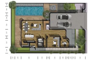 Two-storey 3 bedroom villa with swimming pool in Mai Khao area, Phuket Allthai Village