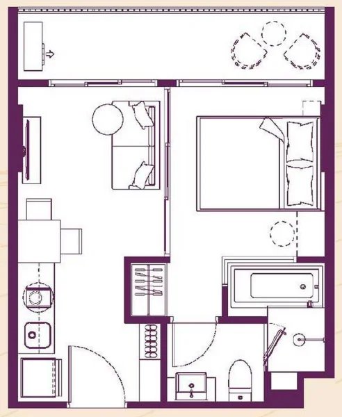 1 Bedroom Apartment in Bang Tao Area, Phuket at SO Origin Bangtao Beach