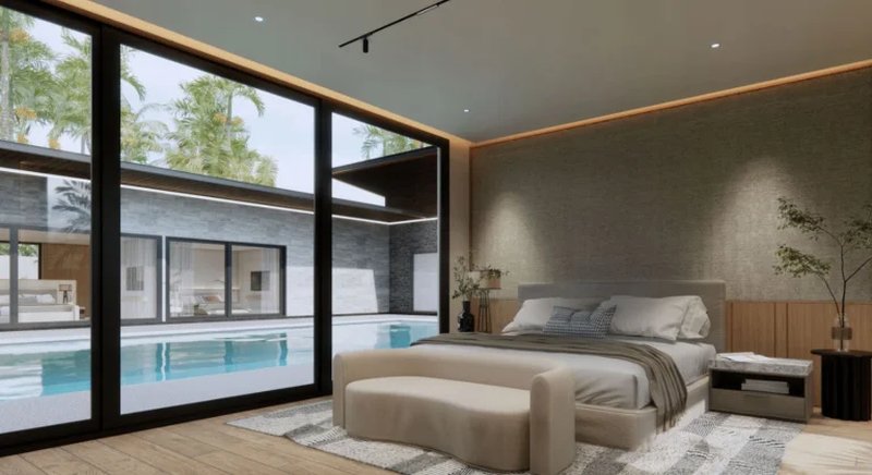 4 Bedroom villa with pool next to the sea in Chalong area, Phuket at Sea Central Villa