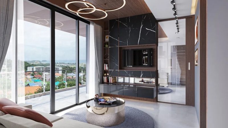 วิลล่าพร้อมสระว่ายน้ำส่วนตัวและวิวทะเลแบบพาโนรามาในพื้นที่กะรน,ภูเก็ตที่ไฮวันซีวิววิลล่าแอนด์การ์เด้น