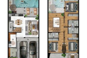 Two-storey 3 bedroom townhouse with swimming pool in Rawai area, Phuket at WamDom Villas Rawai