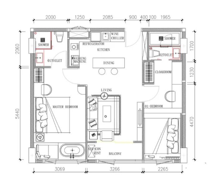 2 Bedroom Apartment in Bang Tao, Phuket at Capri Residence Bang Tao