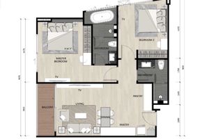 2 Bedroom Apartment near Nai Thon Beach, Phuket in Sea Heaven