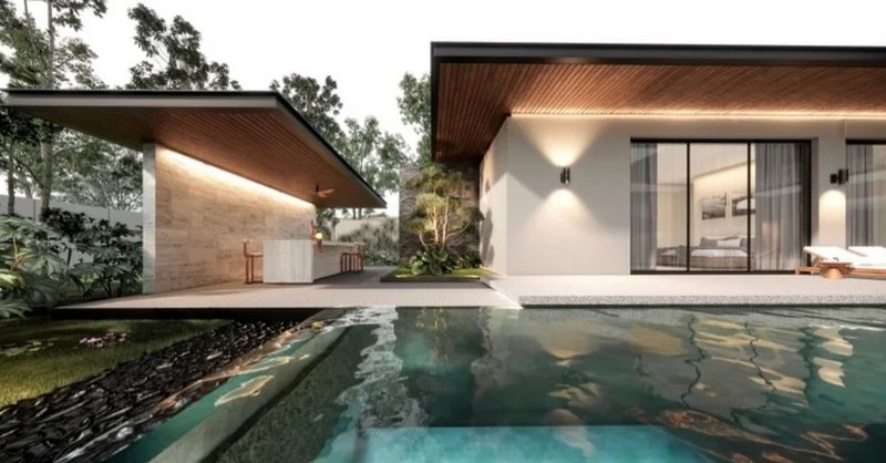 4 Bedroom villa with pool next to the sea in Chalong area, Phuket at Sea Central Villa