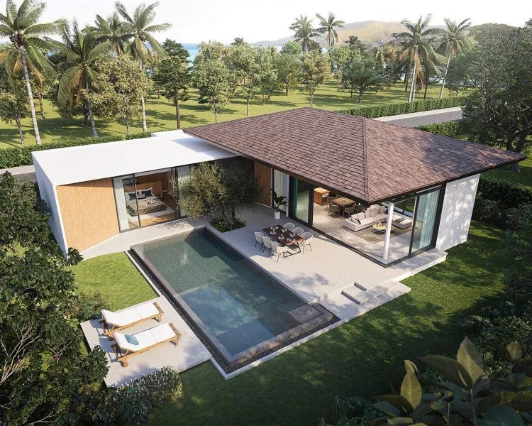 3 Bedroom Spring Villa with Private pool in Talang Area, Phuket at Botanica Four Seasons