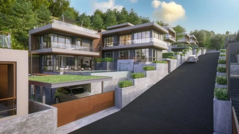 วิลล่าพร้อมสระว่ายน้ำส่วนตัวและวิวทะเลแบบพาโนรามาในพื้นที่กะรน,ภูเก็ตที่ไฮวันซีวิววิลล่าแอนด์การ์เด้น