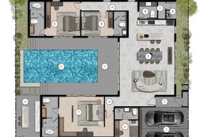 4 Bedroom Villa with private pool in Chalong, Phuket at Star Silas Villas