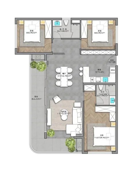 3 Bedroom Apartment in Layan Area, Phuket in AYANA Heights