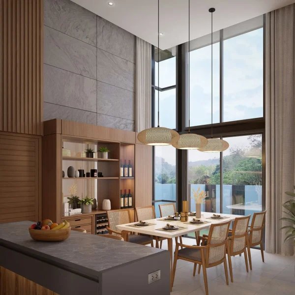 3 Bedroom Villa with Private pool in Talang Area, Phuket at Patina Courtyard