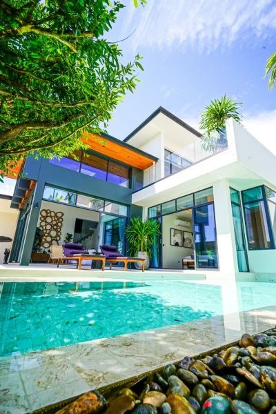 Two-storey 3 bedroom villa with private pool in Chalong area, Phuket at Elite Chalong Hidden Oasis Villas