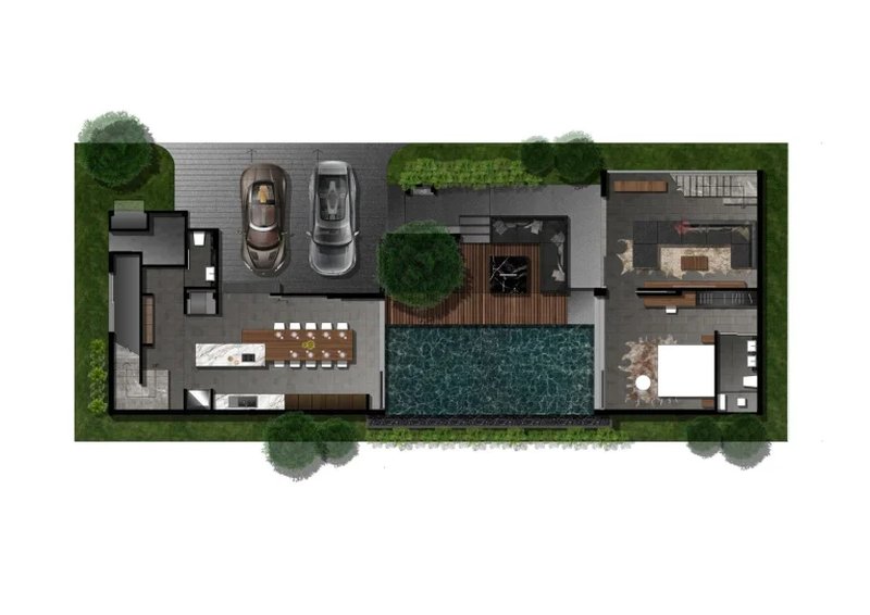 Two-storey 3 bedroom villa with private pool in Cherng Talai area, Phuket at Qcity by Wallaya Villas