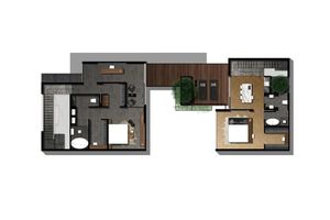 Two-storey 3 bedroom villa with private pool in Cherng Talai area, Phuket at Qcity by Wallaya Villas