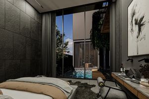 Two-storey 3 bedroom villa with private pool in Cherng Talai area, Phuket at Qcity by Wallaya Villas