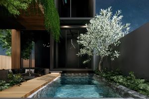 Two-storey 3 bedroom villa with private pool in Cherng Talai area, Phuket at Qcity by Wallaya Villas