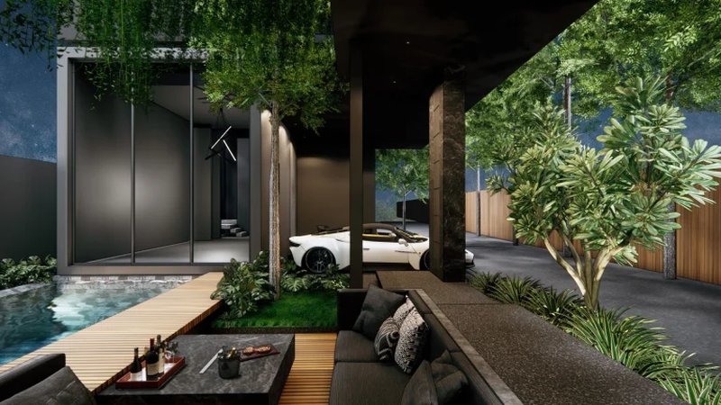 Two-storey 3 bedroom villa with private pool in Cherng Talai area, Phuket at Qcity by Wallaya Villas