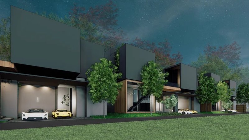 Two-storey 3 bedroom villa with private pool in Cherng Talai area, Phuket at Qcity by Wallaya Villas