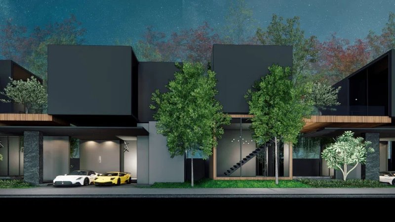 Two-storey 3 bedroom villa with private pool in Cherng Talai area, Phuket at Qcity by Wallaya Villas