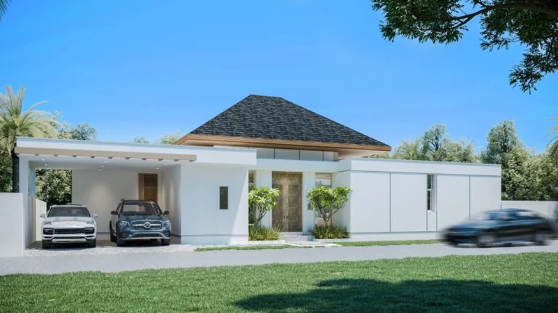 3 Bedroom Villa with Pool in Bang Tao area, Phuket in The Ozone Campus Villa complex