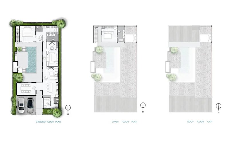 Finished 3 bedroom villa with private pool in Rawai area, Phuket, in Lay Pearl Villas Complex