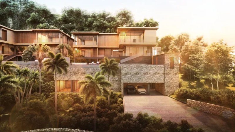 5 Bedroom villa with private pool on the lake, Phuket in The Menara Hill