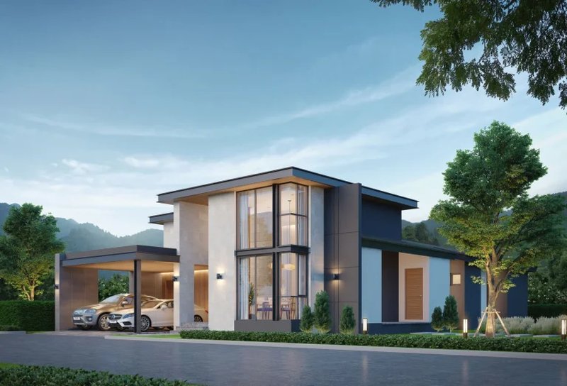 3 Bedroom Villa with Private pool in Talang Area, Phuket at Patina Courtyard