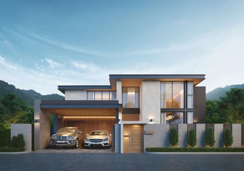 3 Bedroom Villa with Private pool in Talang Area, Phuket at Patina Courtyard