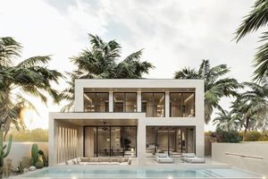 Two-storey villa with 4 bedrooms and a swimming pool in Talang district, Phuket in Sunrise Lake complex