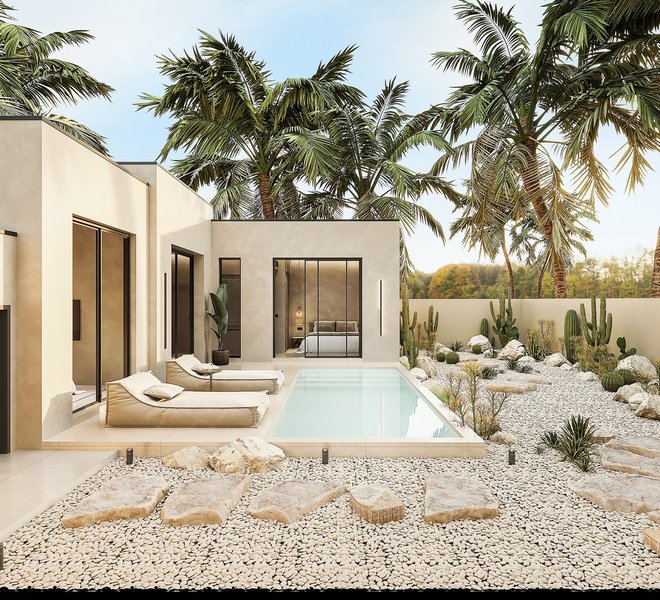 3 Bedroom Villa with Pool in Talang area, Phuket at Sunrise Lake Complex