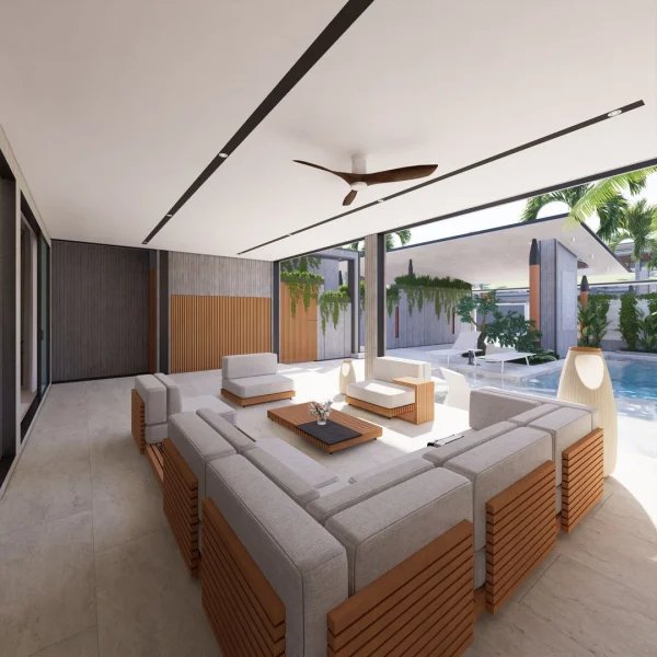 Two-storey villa with 4 bedrooms and a swimming pool 950 meters from Rawai Beach, Phuket in Orbita Villa-Town complex