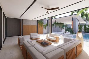 Two-storey villa with 4 bedrooms and a swimming pool 950 meters from Rawai Beach, Phuket in Orbita Villa-Town complex