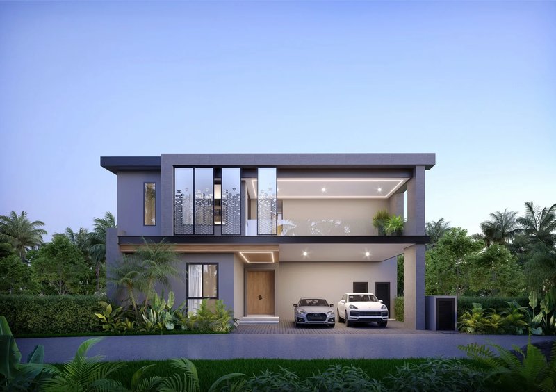 Two-storey villa with 4 bedrooms and private pool in Talang area, Phuket in Terra Azalea Villas complex