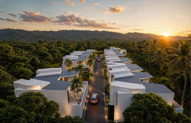 Exterior of townhouse in Rawai