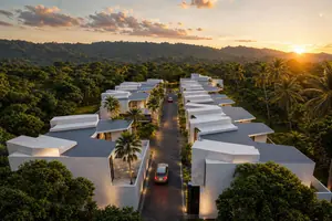 Exterior of townhouse in Rawai