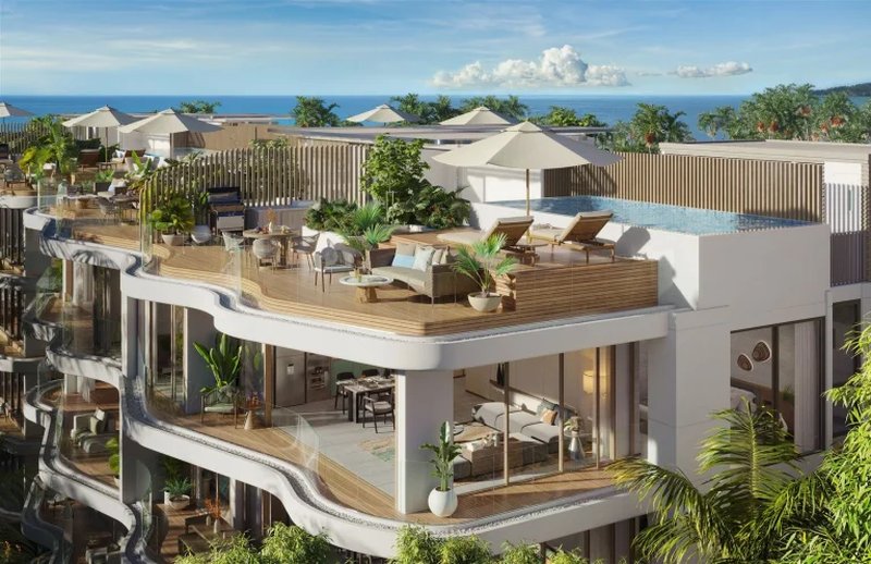 Duplex penthouse with 2 bedrooms and private pool with sea view in Laguna area, Phuket at Garrya Residences
