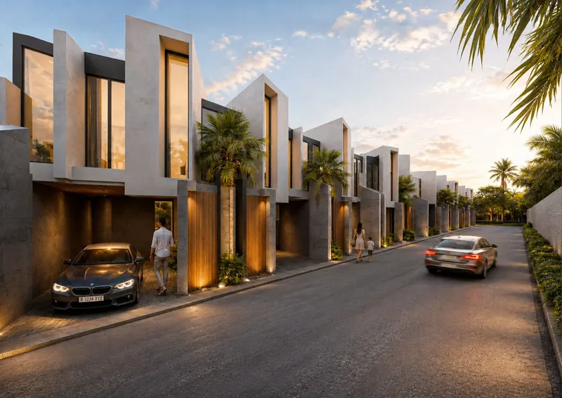 Exterior of townhouse in Rawai