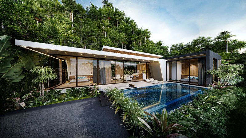 2 bedroom villa with private pool near Nai Ton Beach, Phuket at Aileen Villas Naithon Hills