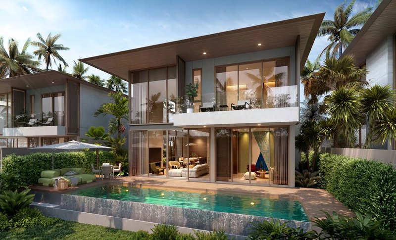 Two-storey villa with private pool in Talang area, Phuket in Azalea Bangjo complex